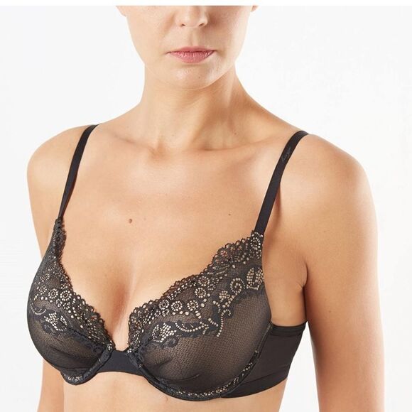 Dkny Womens Seductive Lights Push-up Demi-cup Bra - Picture 2 of 3